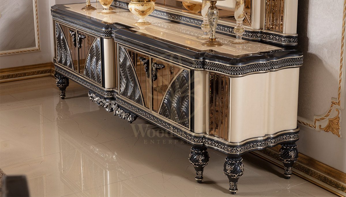 Royal Vanesa Hand Carved Teak TV Cabinet II, Saharanpur, view 4