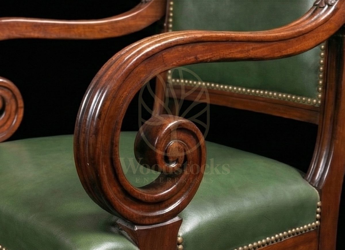 Royal Teak Oxford Scholar’s Regency Writing Suite, Saharanpur, view 2