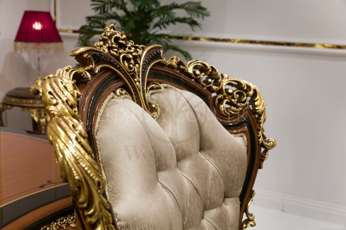 Royal Lotusa Hand Carved Teak Sofa Set IV, Saharanpur, view 4