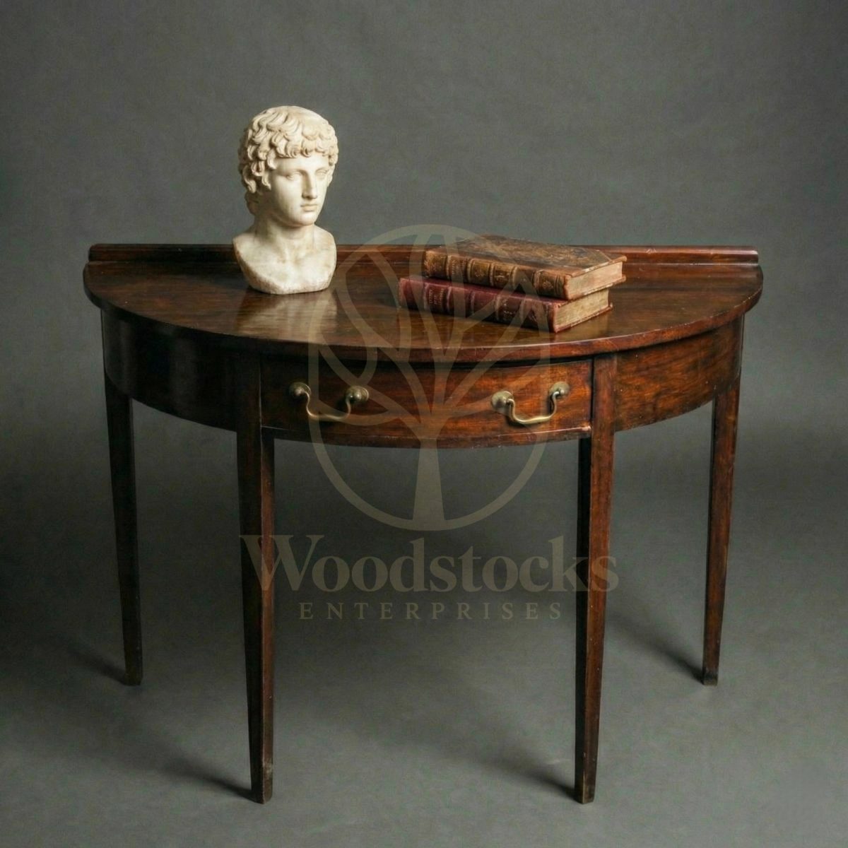 Royal Teak Montmartre Demi-Lune Console Table, Saharanpur, Console Table