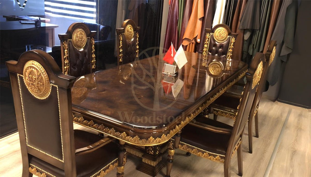 Royal Talya Hand Carved Teak Meeting Table, Saharanpur, Office & Study Table
