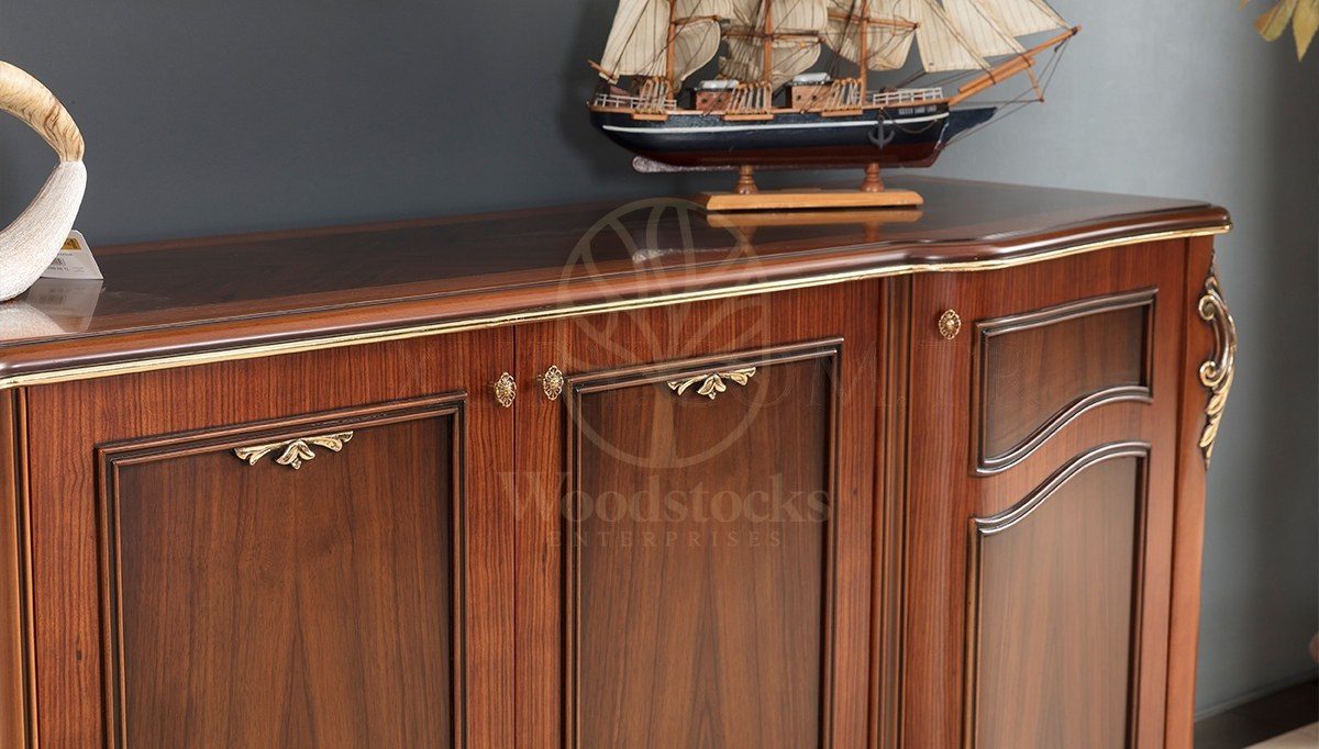 Royal Mazhar Hand Carved Teak Office Table, Saharanpur, view 7