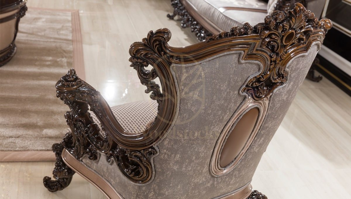 Royal Doyle Hand Carved Teak Sofa Set, Saharanpur, view 8