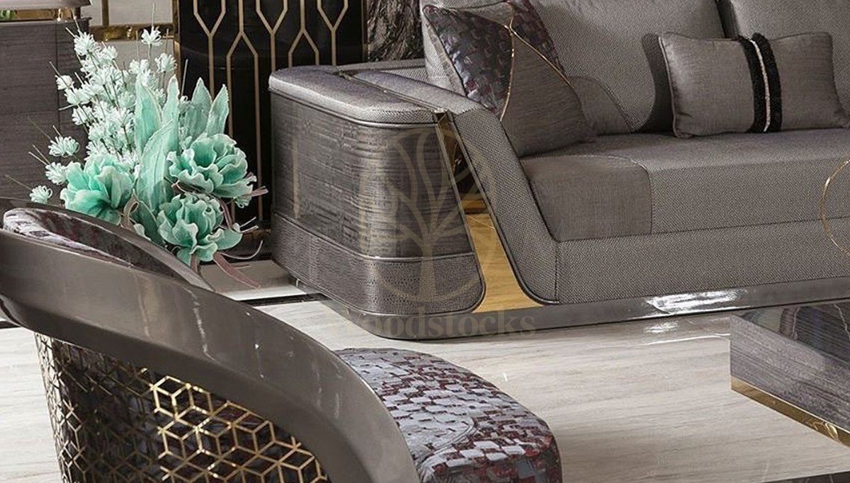 Luxury Ikonas Handcrafted Teak Sofa Set, Saharanpur, view 5