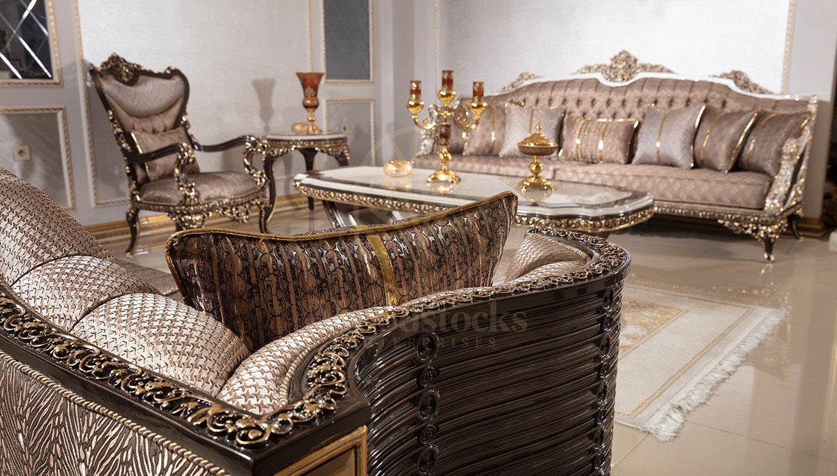 Royal Poltava Hand Carved Teak Sofa Set, Saharanpur, view 10