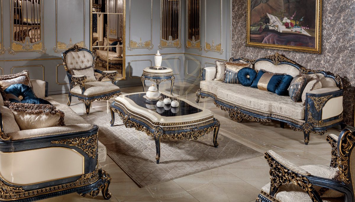 Royal Volendam Hand Carved Teak Sofa Set, Saharanpur, view 6