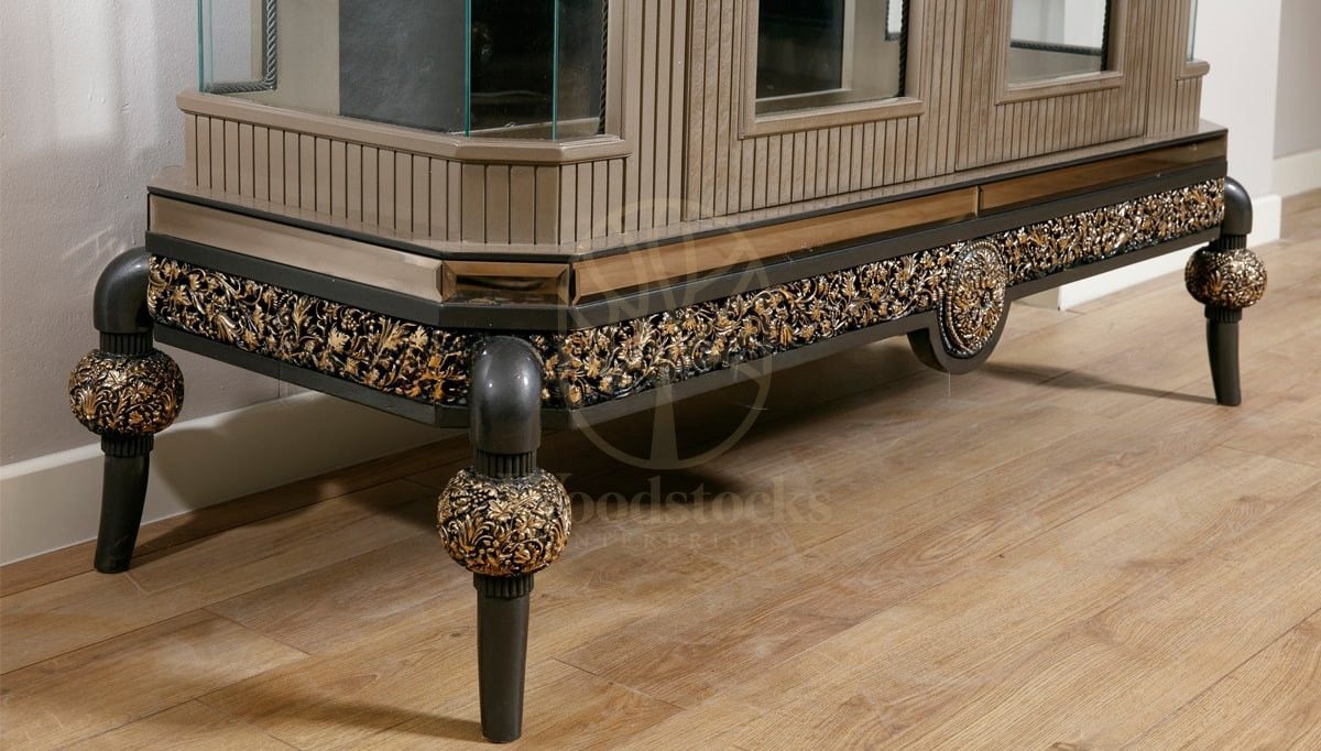 Royal Levis Hand Carved Teak Dining Table Set, Saharanpur, view 5