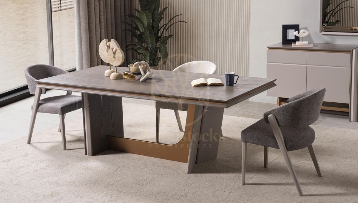 Luxury Sidney Handcrafted Teak Dining Table Set II, Saharanpur, view 6