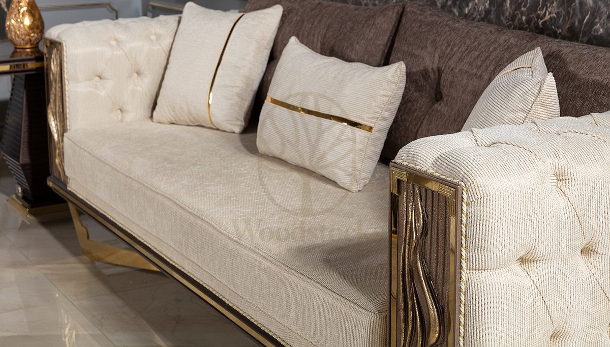Luxury Valentin Handcrafted Teak Sofa Set, Saharanpur, view 6