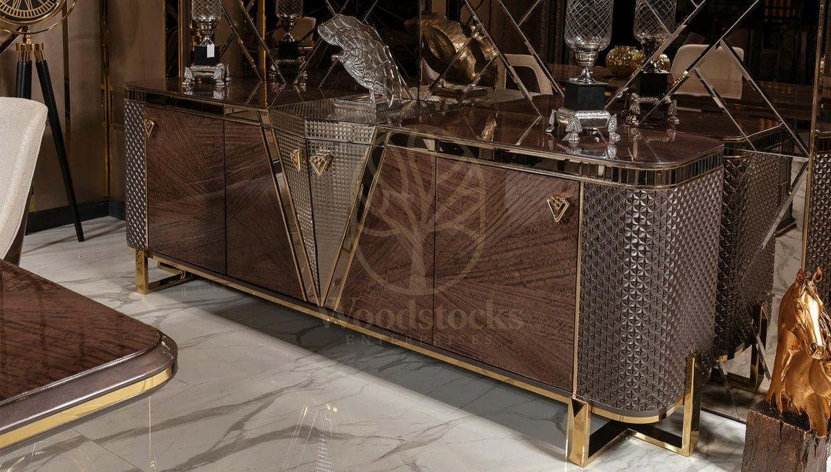Luxury Zenova Handcrafted Teak Dining Table Set, Saharanpur, view 10