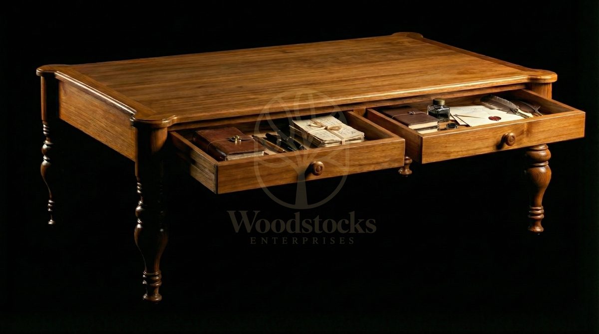 Hand Carved Teak Mayfair Drawing Room Coffee Table, Saharanpur, view 5