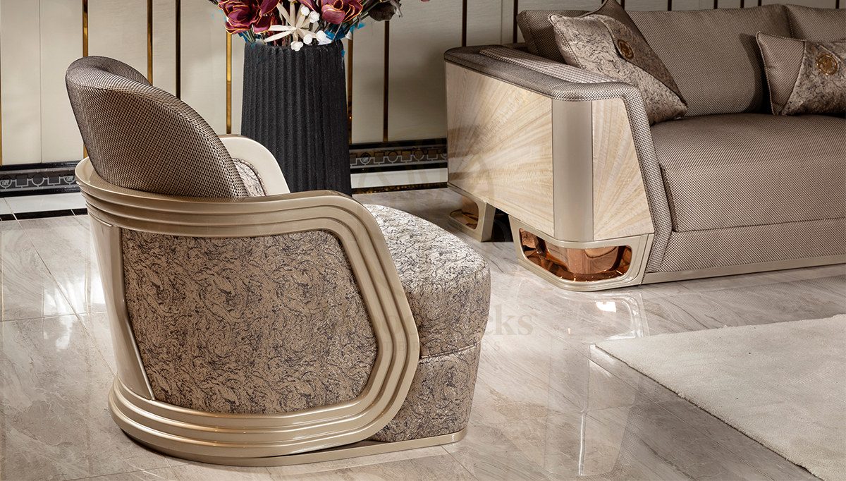 Luxury Latina Handcrafted Teak Sofa Set, Saharanpur, view 9