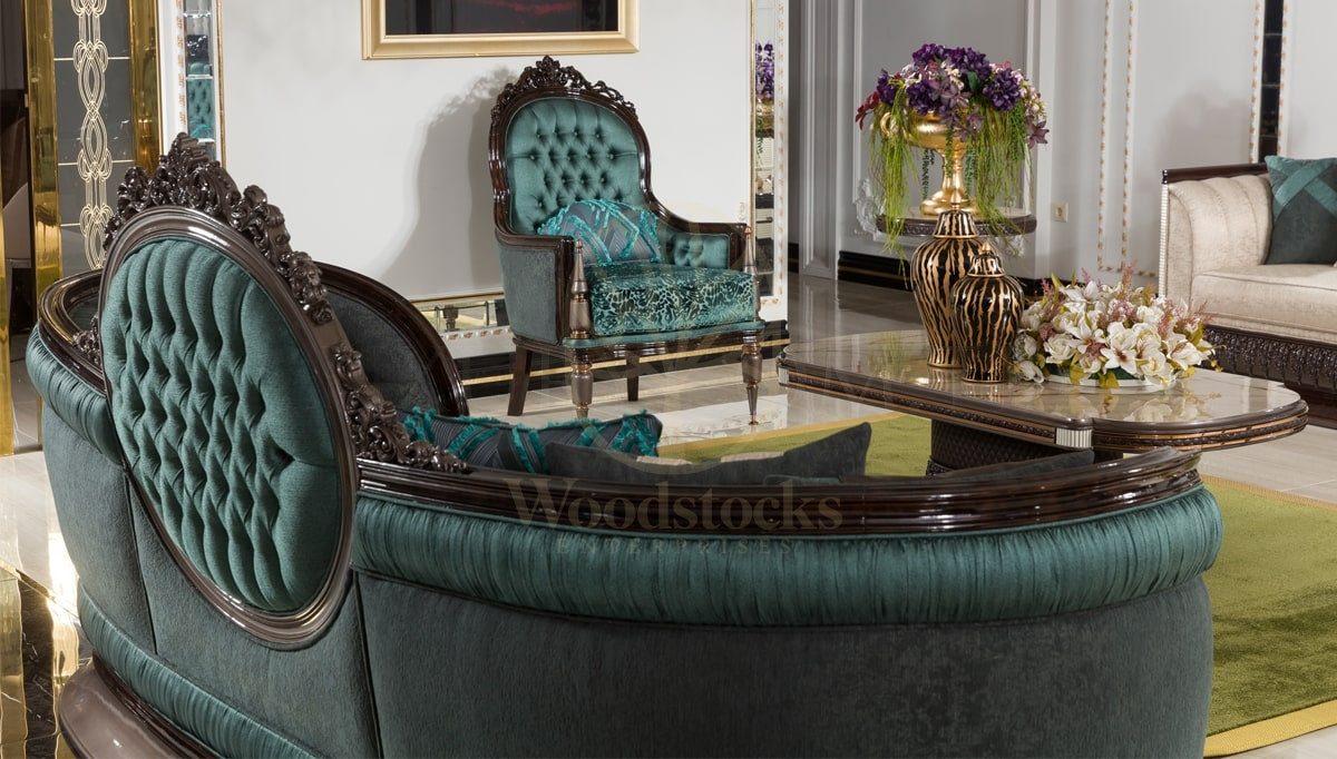 Royal Pataya Hand Carved Teak Sofa Set, Saharanpur, view 9