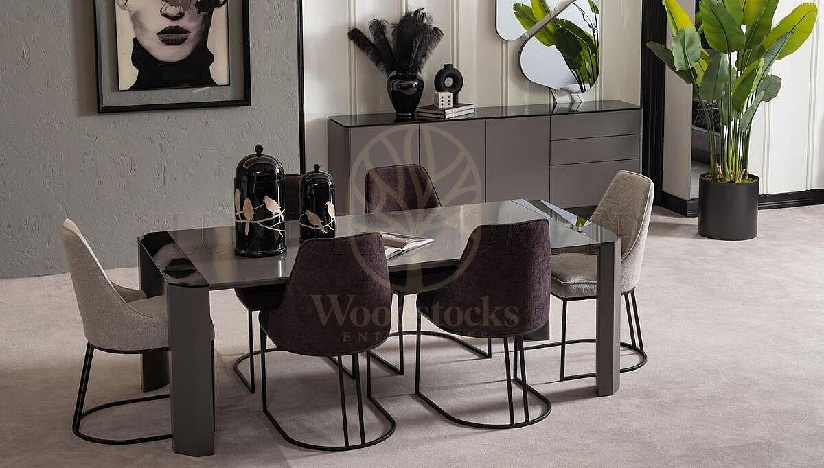 Luxury Veronis Handcrafted Teak Dining Table Set, Saharanpur, view 3