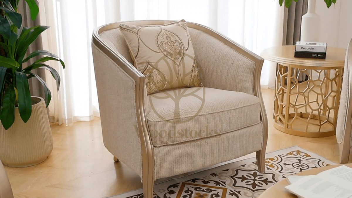 Teak Contemporary Living Room Chair, Living Room Chair
