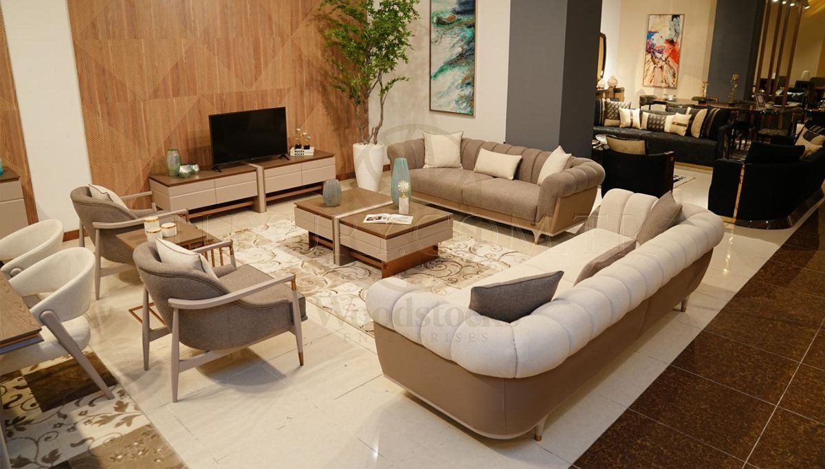 Luxury Sidney Handcrafted Teak Sofa Set II, Saharanpur, view 2