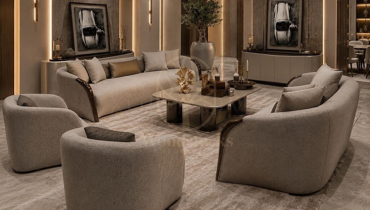 Luxury Cartelle Handcrafted Teak Sofa Set, Saharanpur, view 3