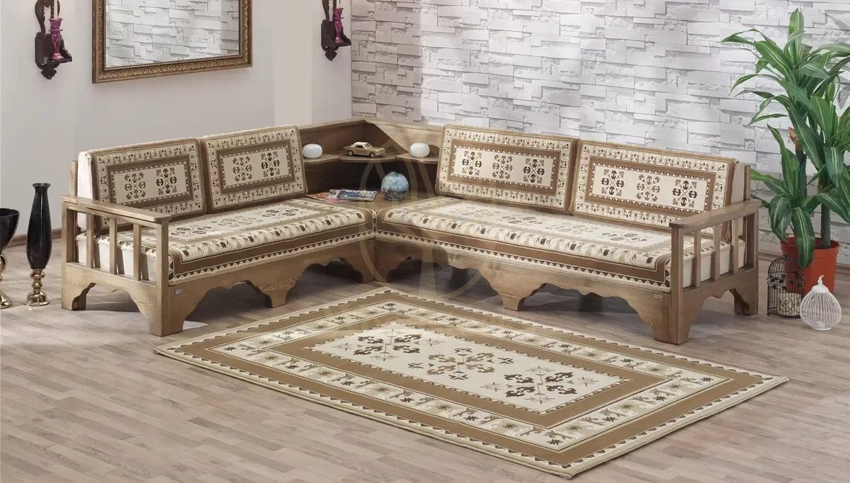 Royal Saray Hand Carved Teak Sofa Set, Saharanpur, view 4