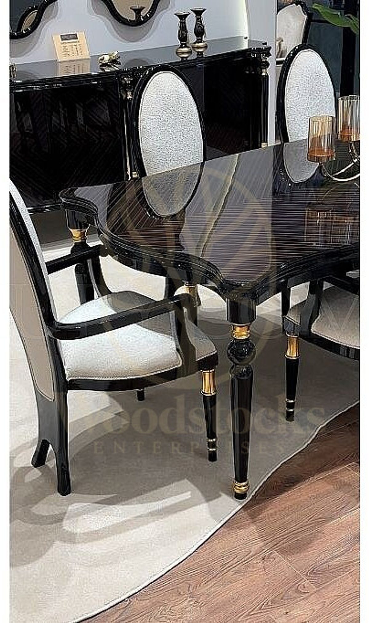 Royal Dolvera Hand Carved Teak Dining Table Set, Saharanpur, view 6