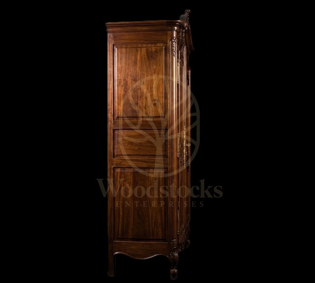Royal Teak Château de Blois Beribboned Armoire, Saharanpur, view 6