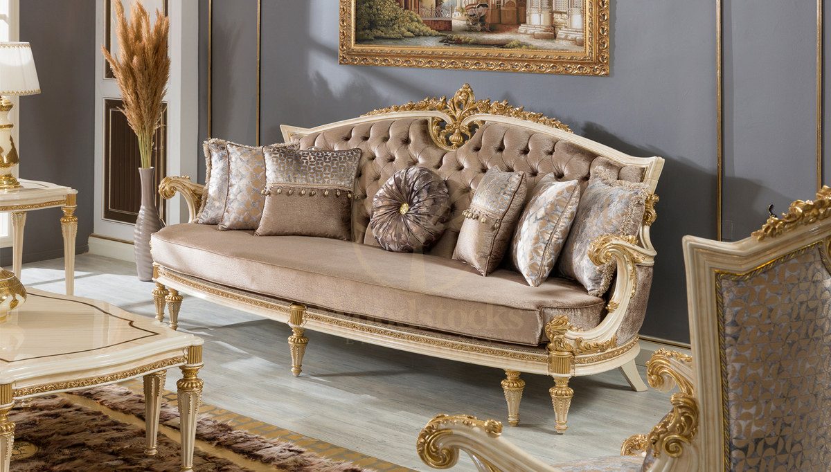 Royal Valente Hand Carved Teak Sofa Set, Saharanpur, view 4