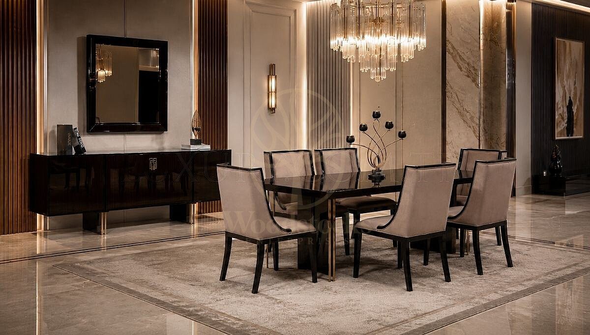 Luxury Sterling Handcrafted Teak Dining Table Set, Saharanpur, Dining Table