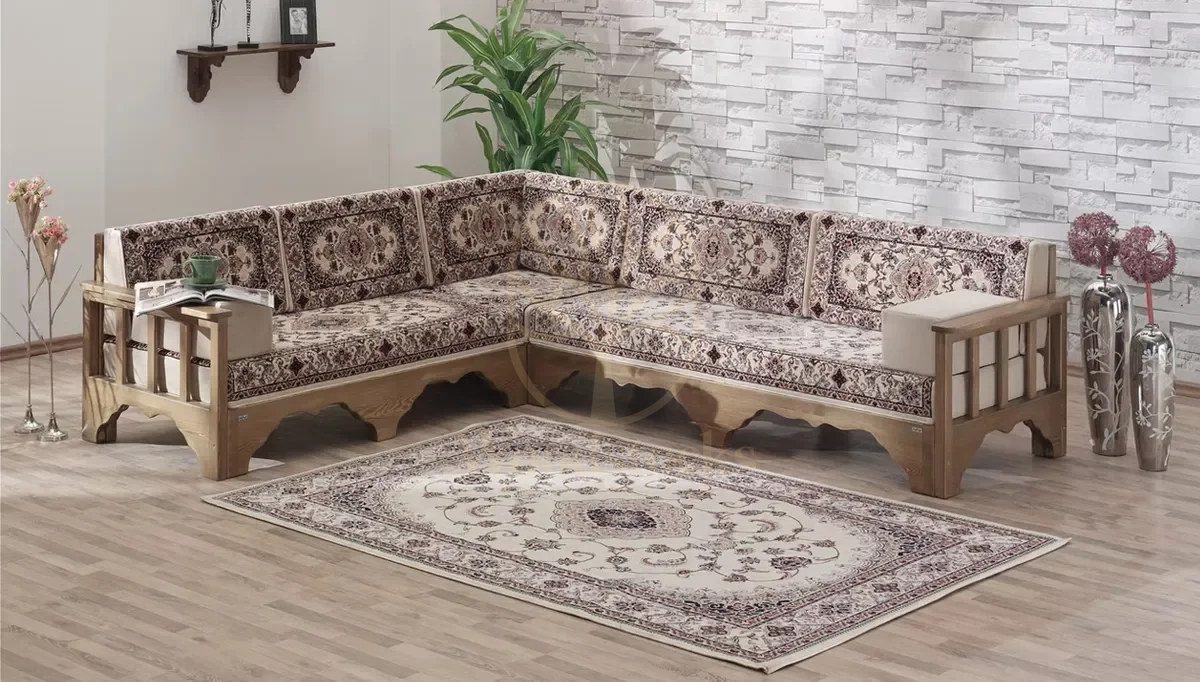Royal Saray Hand Carved Teak Sofa Set, Saharanpur, view 7