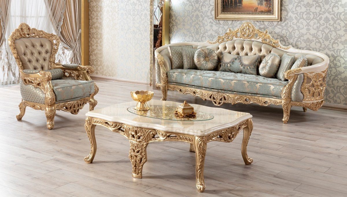 Royal Osmanli Hand Carved Teak Sofa Set, Saharanpur, view 7