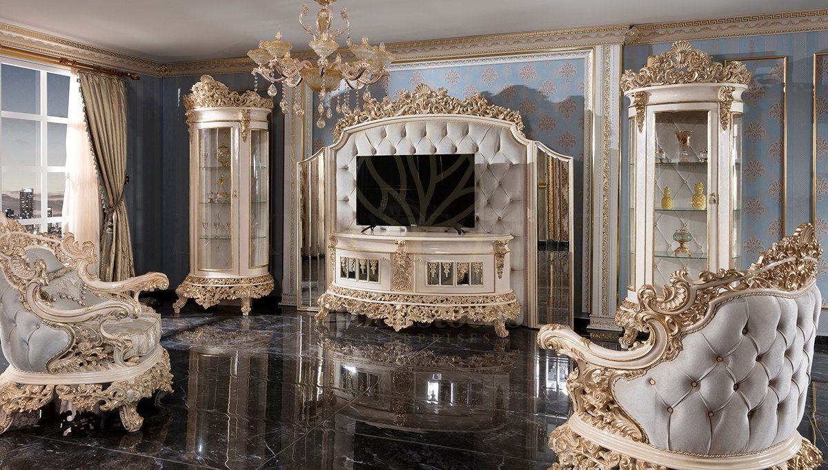 Royal Altay Hand Carved Teak TV Cabinet II, Saharanpur, view 2