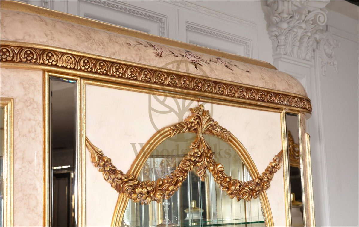 Teak Palace Gold and Ivory Dining Set, view 12