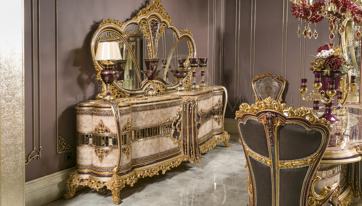 Royal Majeste Hand Carved Teak Dining Table Set, Saharanpur, view 3