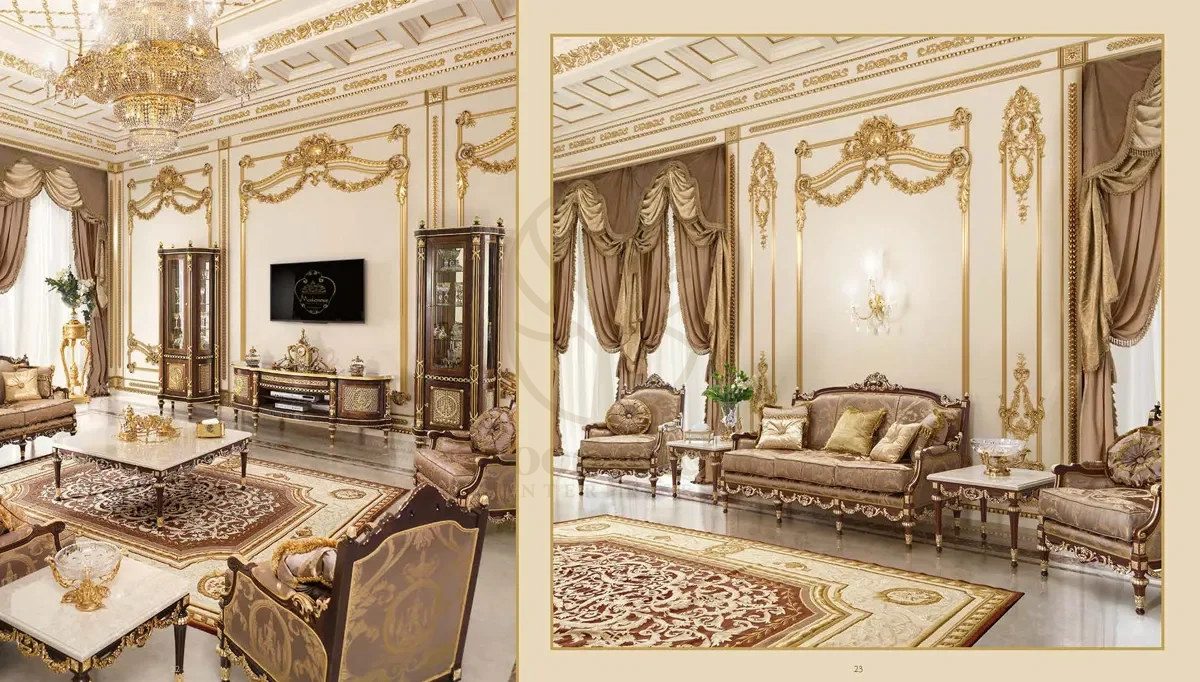 Royal Kuwait Majlis Hand Carved Teak Sofa Set, Saharanpur, view 2