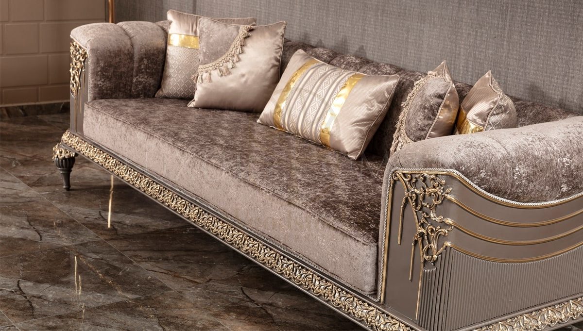 Royal Valena Hand Carved Teak Sofa Set, Saharanpur, view 3