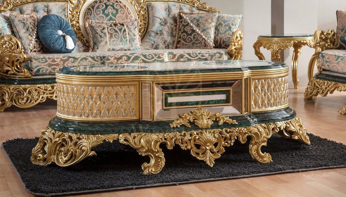 Royal Hazar Green Hand Carved Teak Sofa Set, Saharanpur, view 6