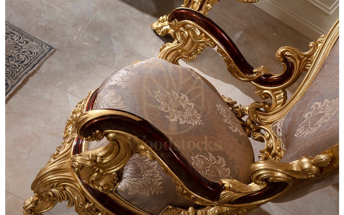 Royal Laveras Hand Carved Teak Sofa Set, Saharanpur, view 7