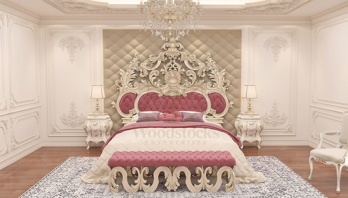Royal Mayura Hand Carved Teak King Size Bed, Saharanpur, view 2