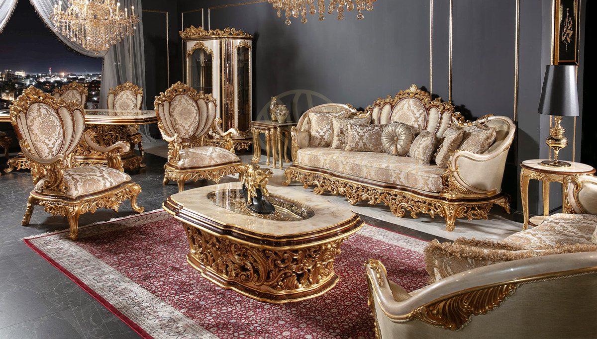 Royal Sanremo Hand Carved Teak Sofa Set, Saharanpur, Sofa Set