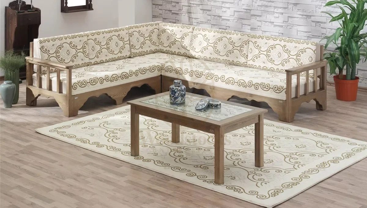 Royal Saray Hand Carved Teak Sofa Set, Saharanpur, view 5