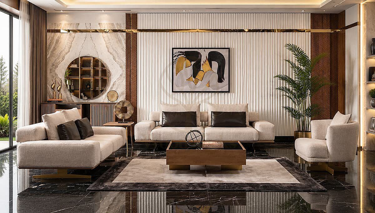 Luxury Calista Handcrafted Teak Sofa Set, Saharanpur, Sofa Set