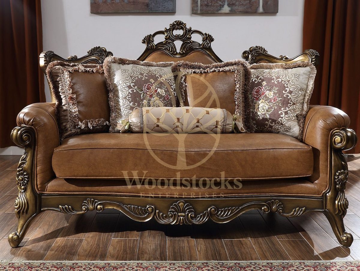 Teak European 3-Piece Sofa Set, view 4