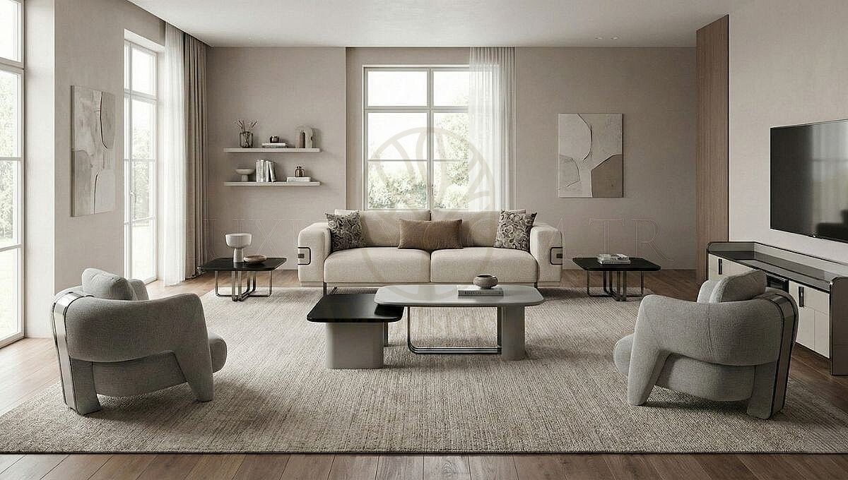 Luxury Senfoni Handcrafted Teak Sofa Set, Saharanpur, view 4