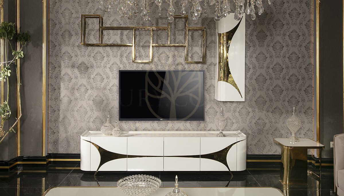 Luxury Luitton Handcrafted Teak TV Cabinet, Saharanpur, view 3