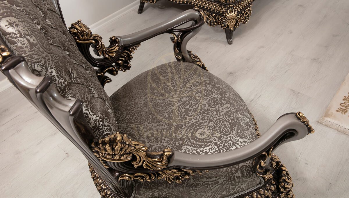 Royal Whiteit Hand Carved Teak Sofa Set, Saharanpur, view 6