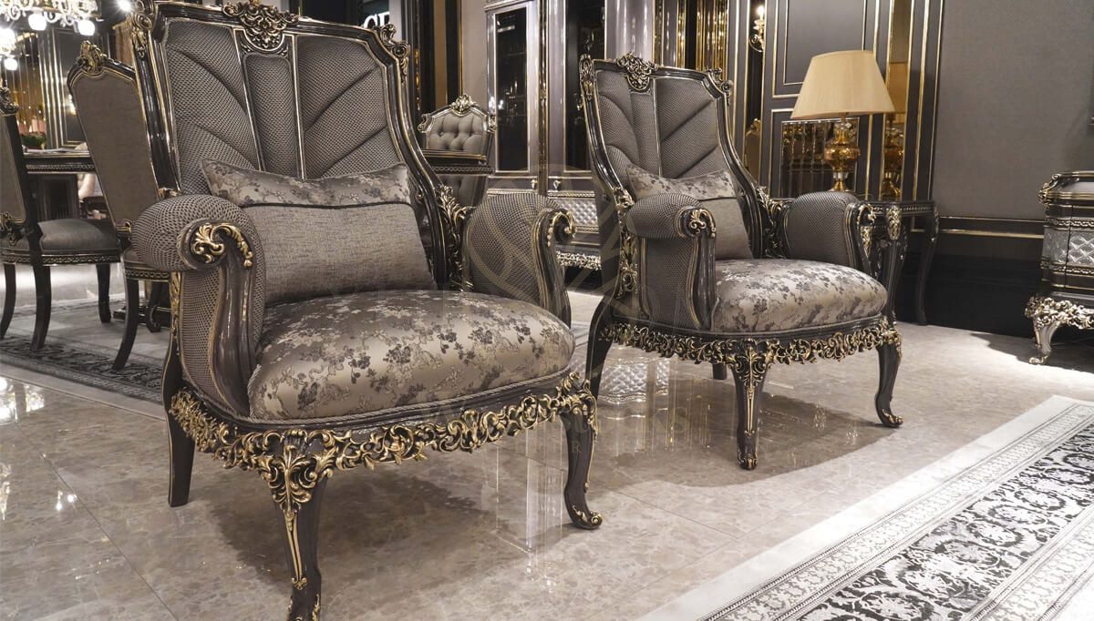 Royal Bergama Chesterfield Hand Carved Teak Sofa Set, Saharanpur, view 3