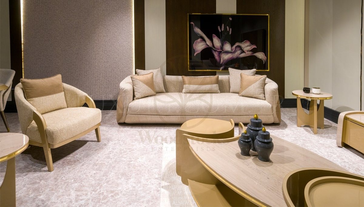 Luxury Karos Handcrafted Teak Sofa Set, Saharanpur, Sofa Set