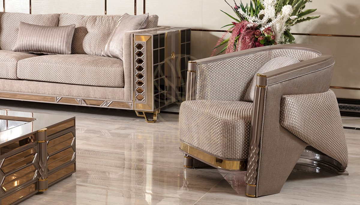 Luxury Marsala Handcrafted Teak Sofa Set, Saharanpur, view 5