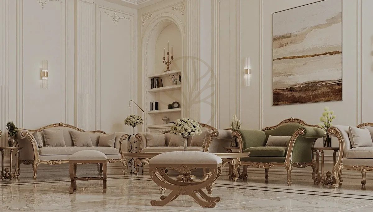 Royal Bahrain Majlis Hand Carved Teak Sofa Set, Saharanpur, view 6