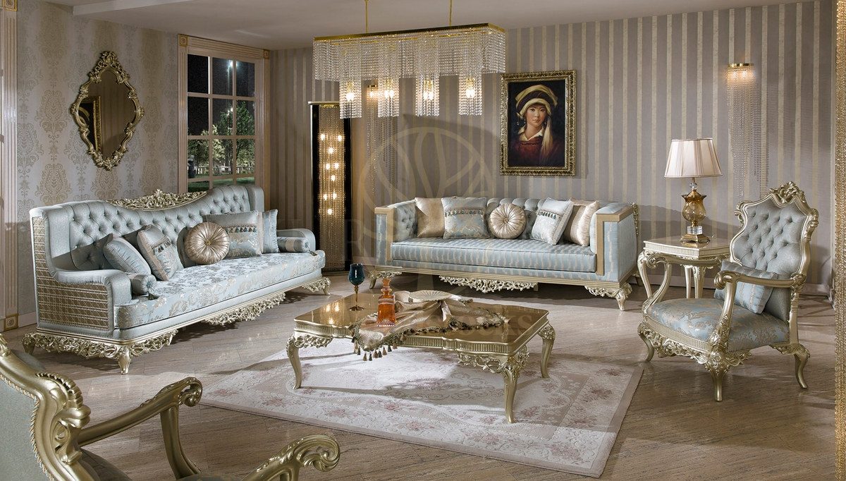 Royal Houston Hand Carved Teak Sofa Set, Saharanpur, Sofa Set