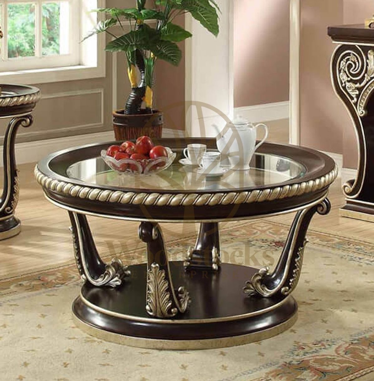 Teak Sleek Cherry Center Table, view 2