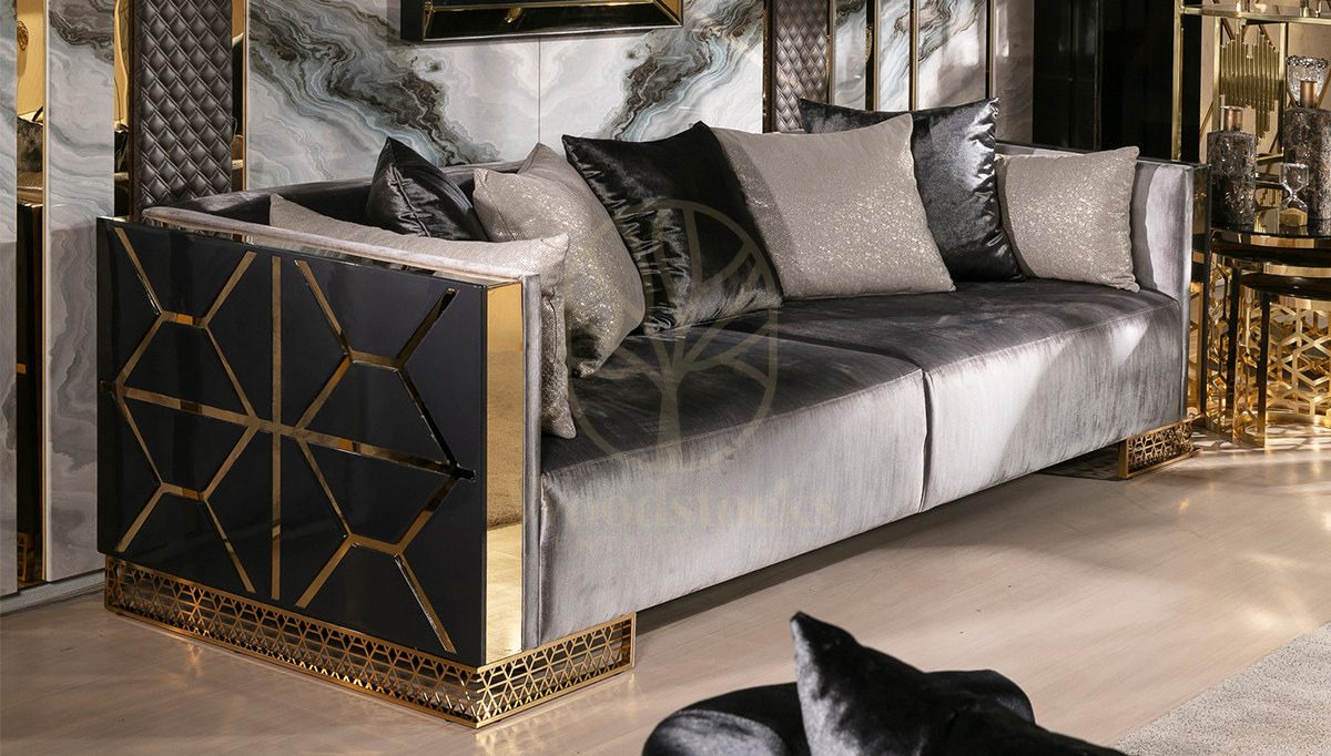 Luxury Cornelya Handcrafted Teak Sofa Set, Saharanpur, view 4